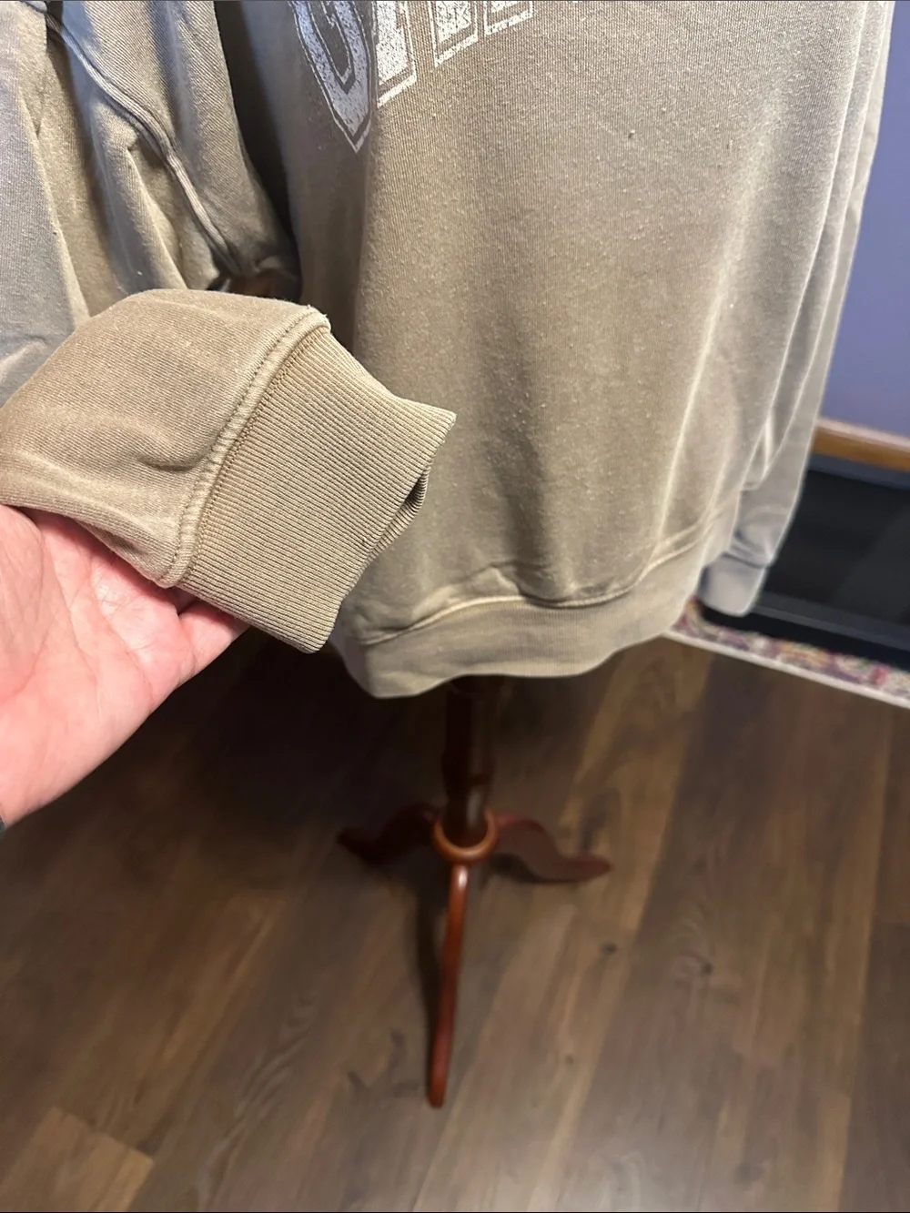 Thread & Supply Taupe 'GAME DAY' Crewneck Sweatshirt
